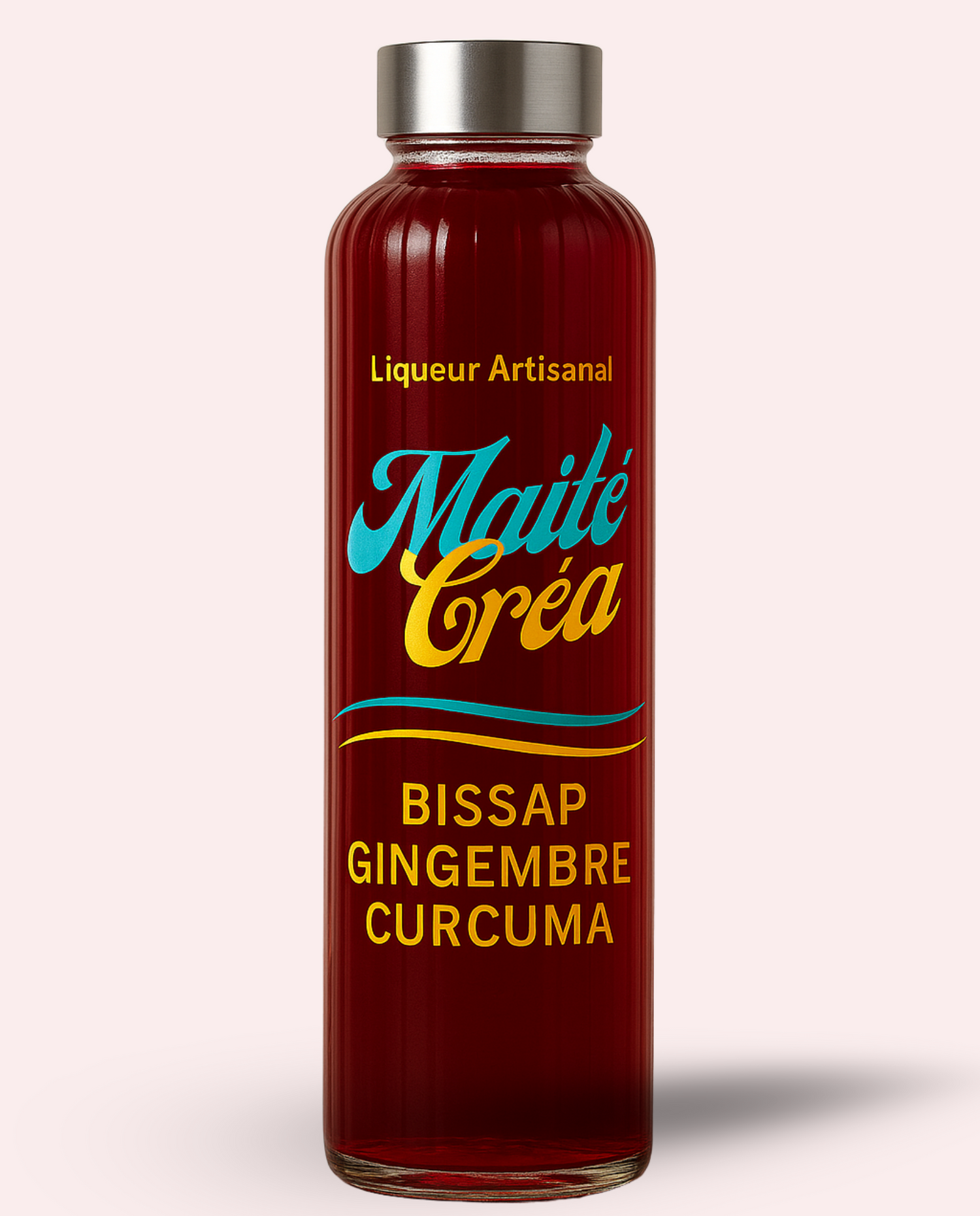 Bissap Gingembre Curcuma – Liqueur artisanale exotique 18° – MaitéCréa
