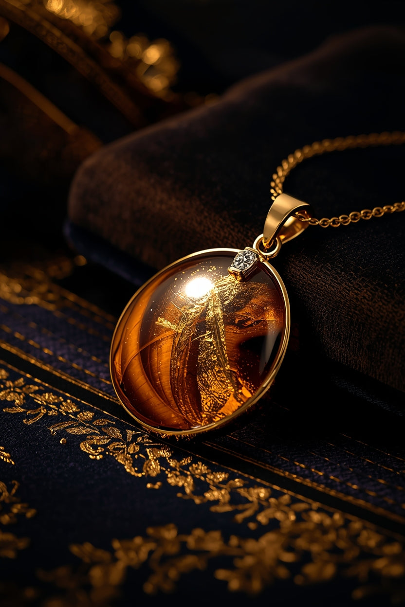 Pendentif Roi/Reine – Richesse & Pouvoir Personnel | Leadership Magnétique & Domination Positive – Or & Force Conquérante